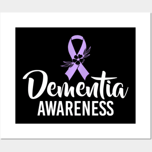 Dementia Alzheimer's Awareness Month Day Dementia Cure Posters and Art